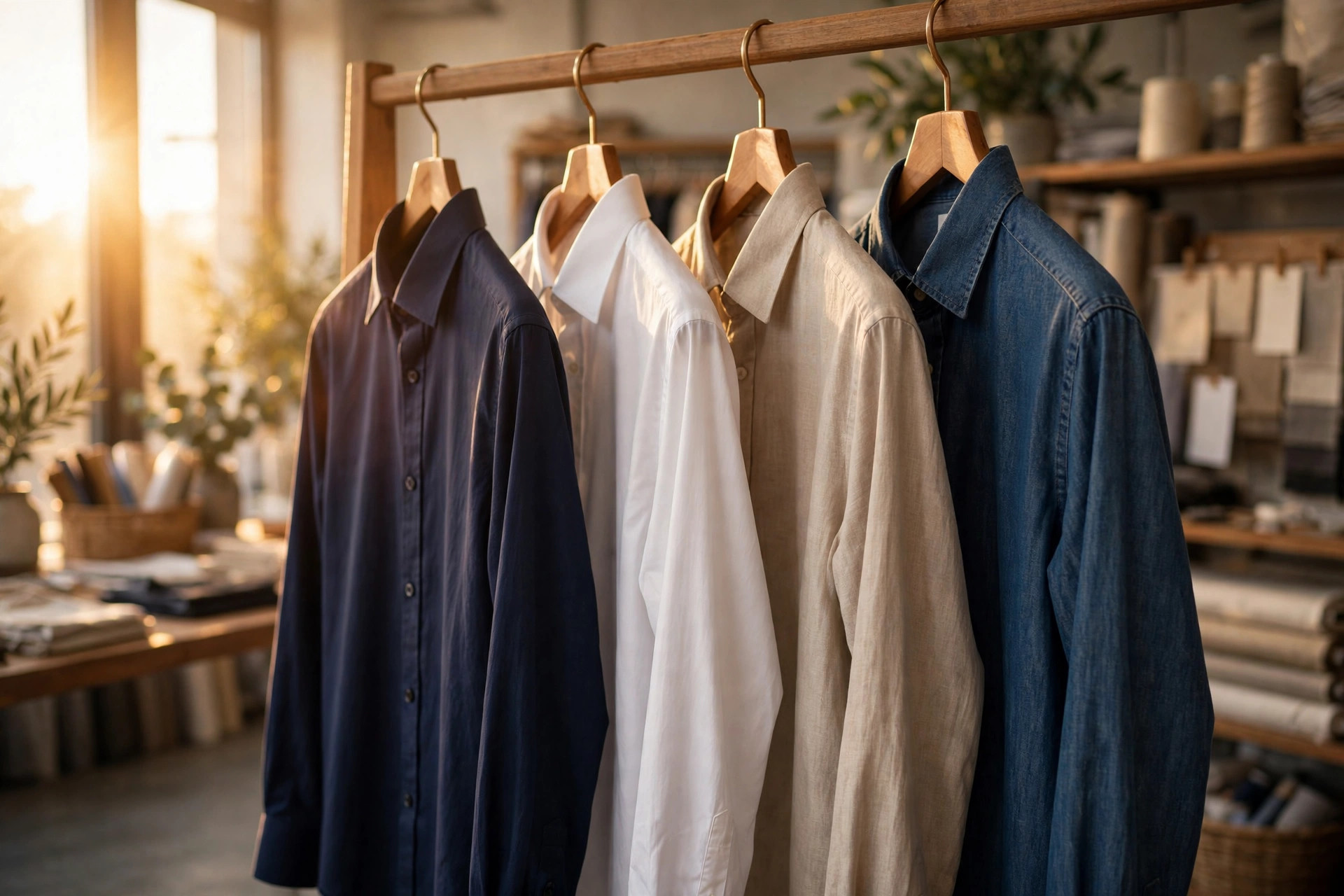 Garments on hangers
